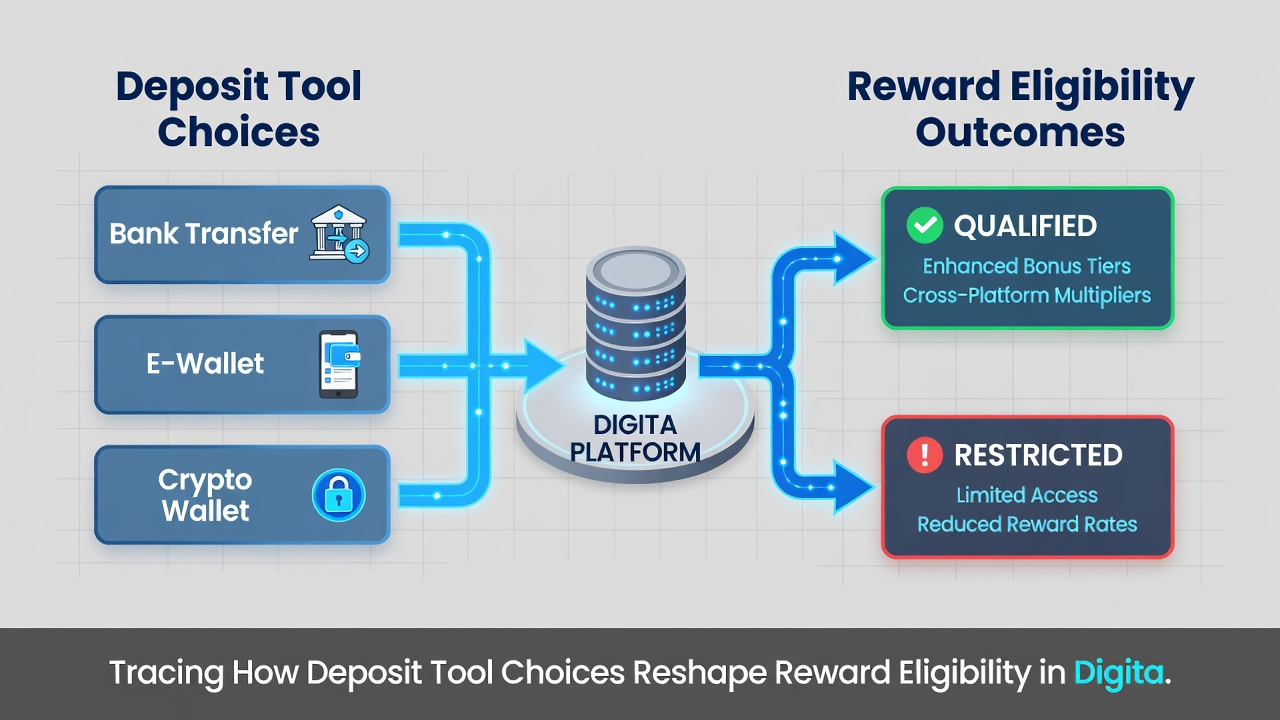 Comparison chart illustrating how different deposit methods affect bonus eligibility timelines in poker, bingo, and sports platforms