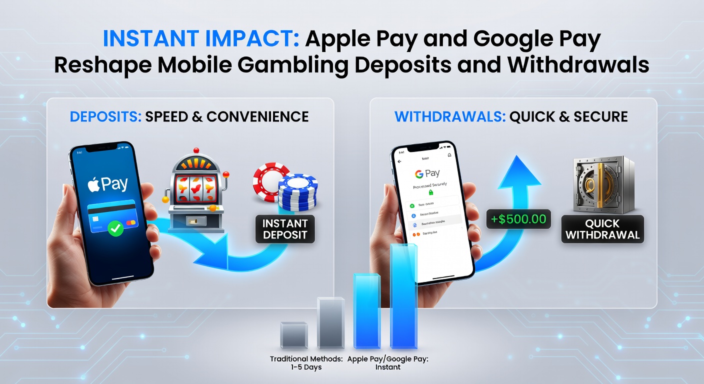 Close-up of a hand tapping an Apple Pay button on a phone to fund a sports betting wager, with instant confirmation notification visible