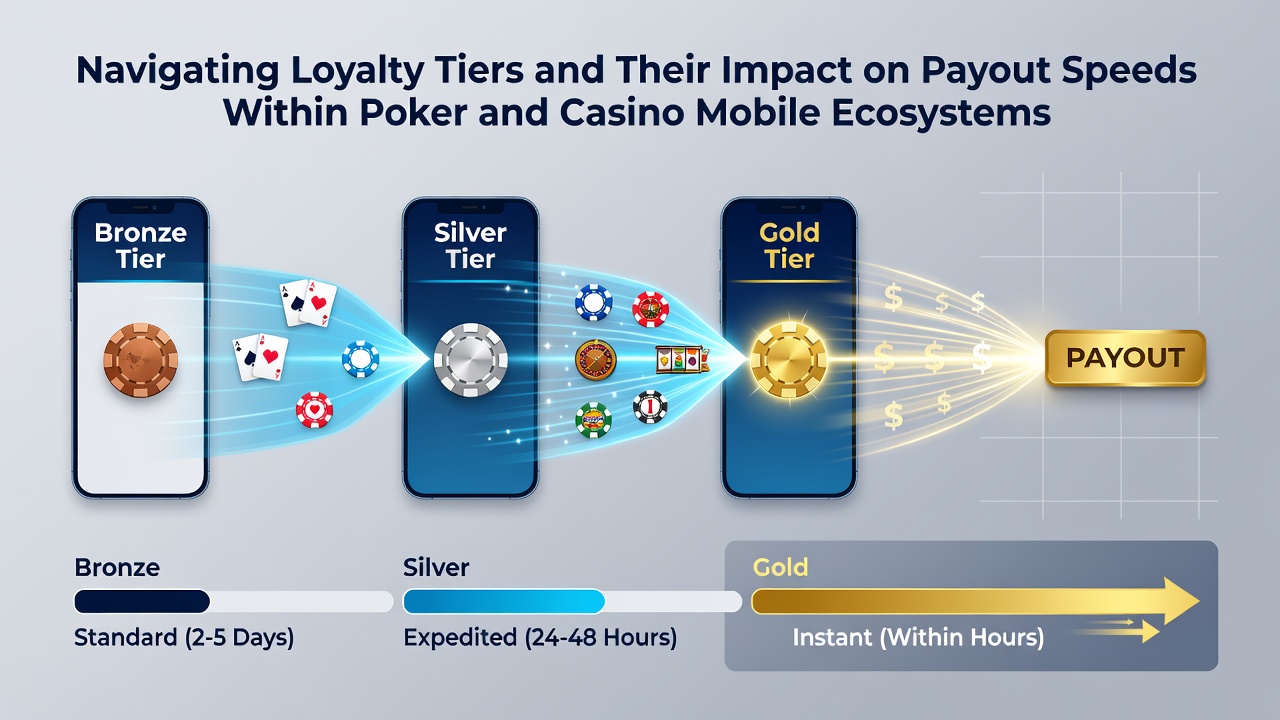 Comparison chart illustrating payout processing times across bronze silver gold and platinum loyalty tiers