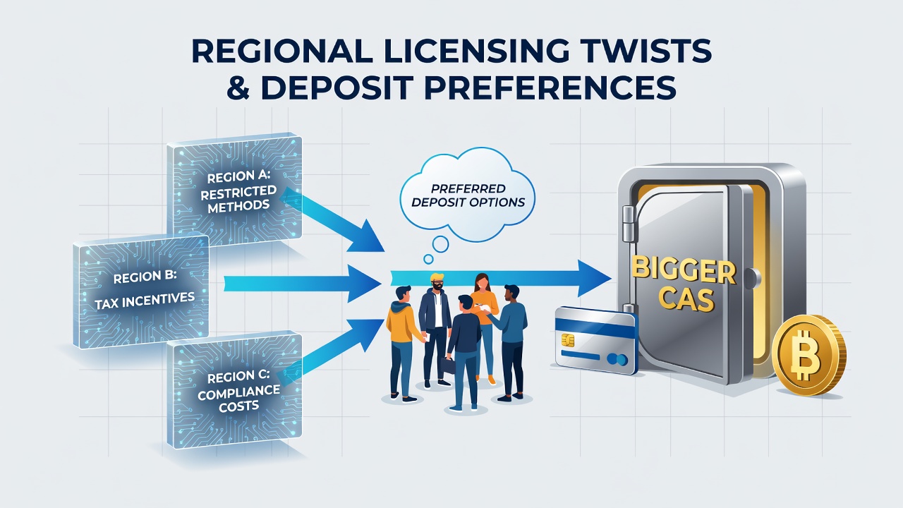 How regional casino licenses influence preferred deposit methods for larger rewards