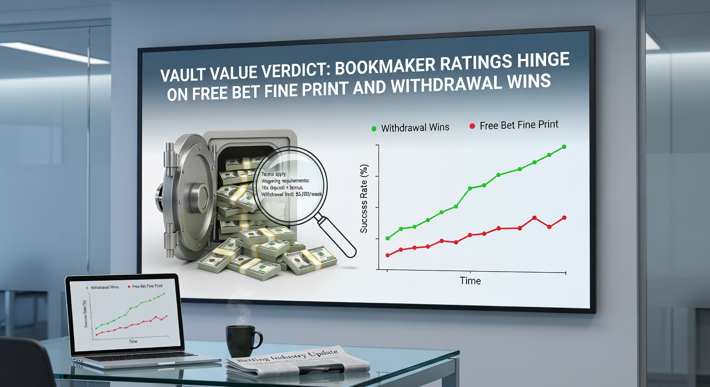 Digital vault interface displaying fast-approving withdrawals alongside locked promo terms, illustrating payout speed versus bonus restrictions